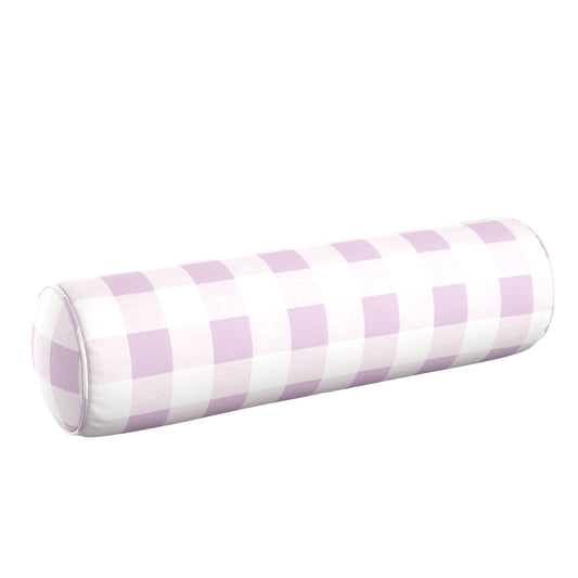 Bolster Pillow in Lilac Buffalo Check
