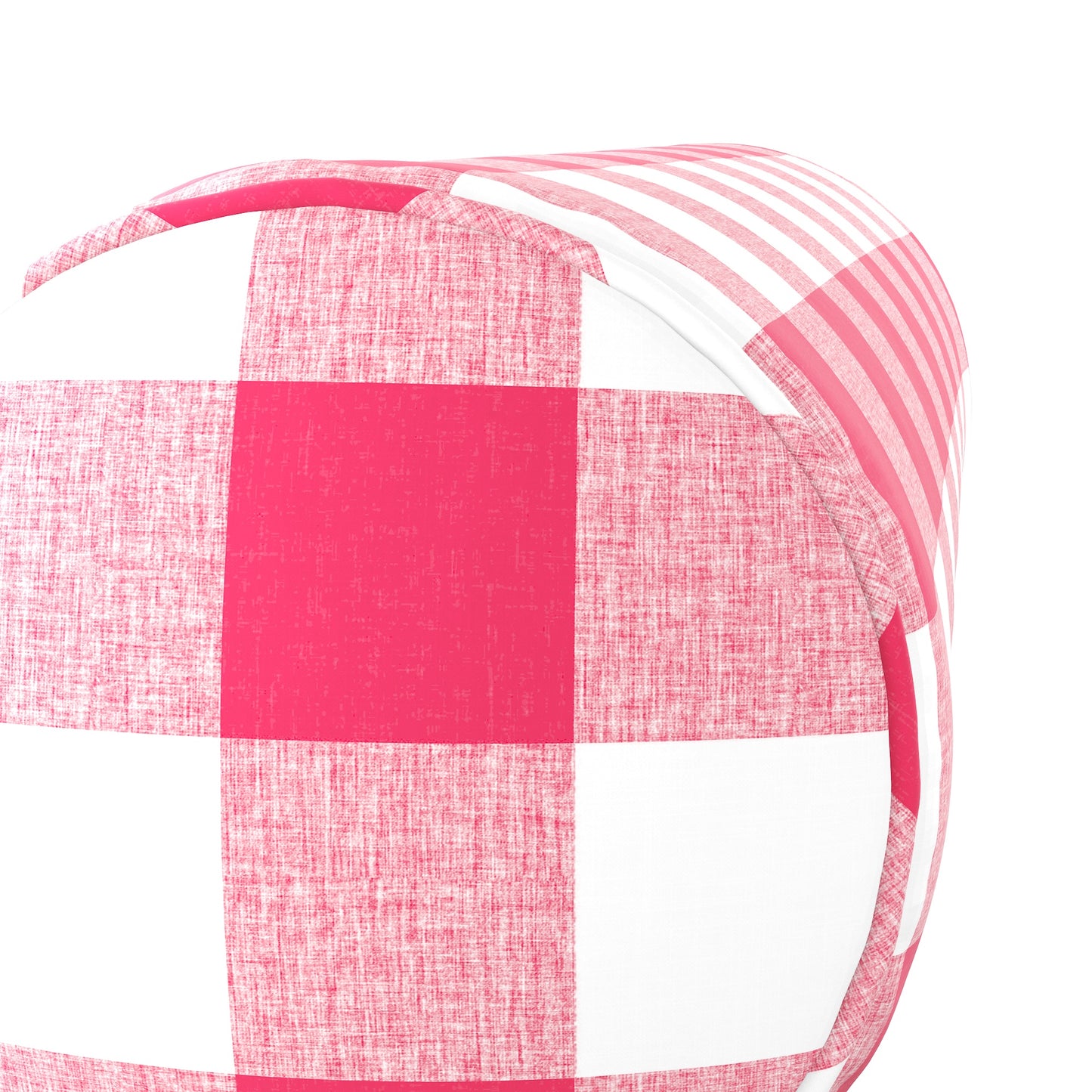 Bolster Pillow in Buffalo Check - Flamingo