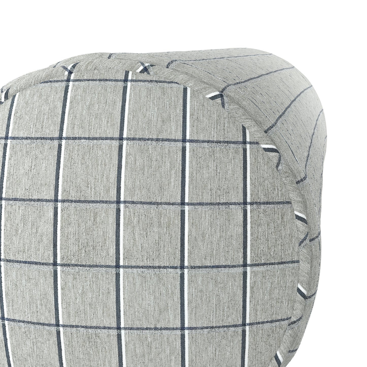 Bolster Pillow in Check With Me - Feather