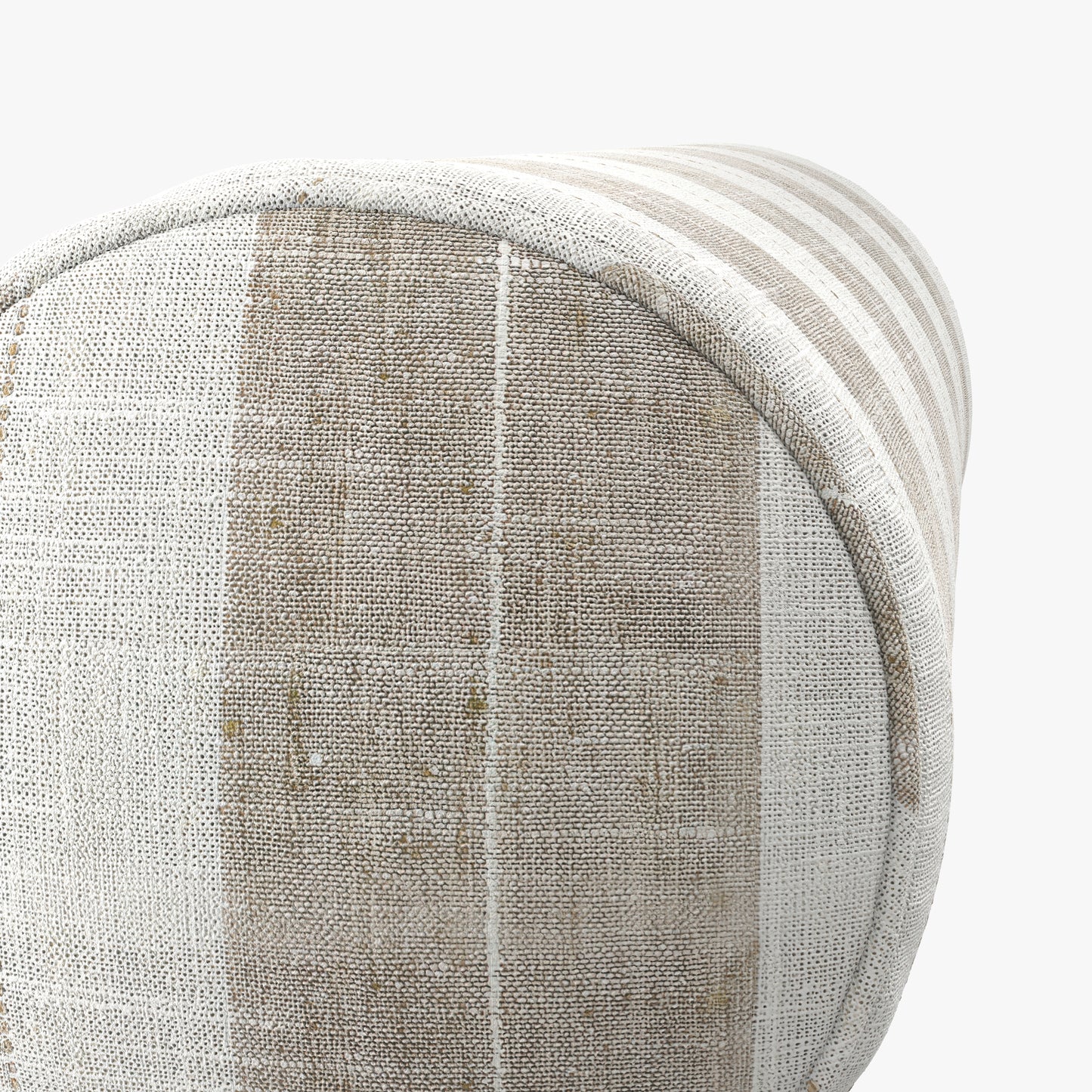 Bolster Pillow in French Laundry Stripe - Champagne