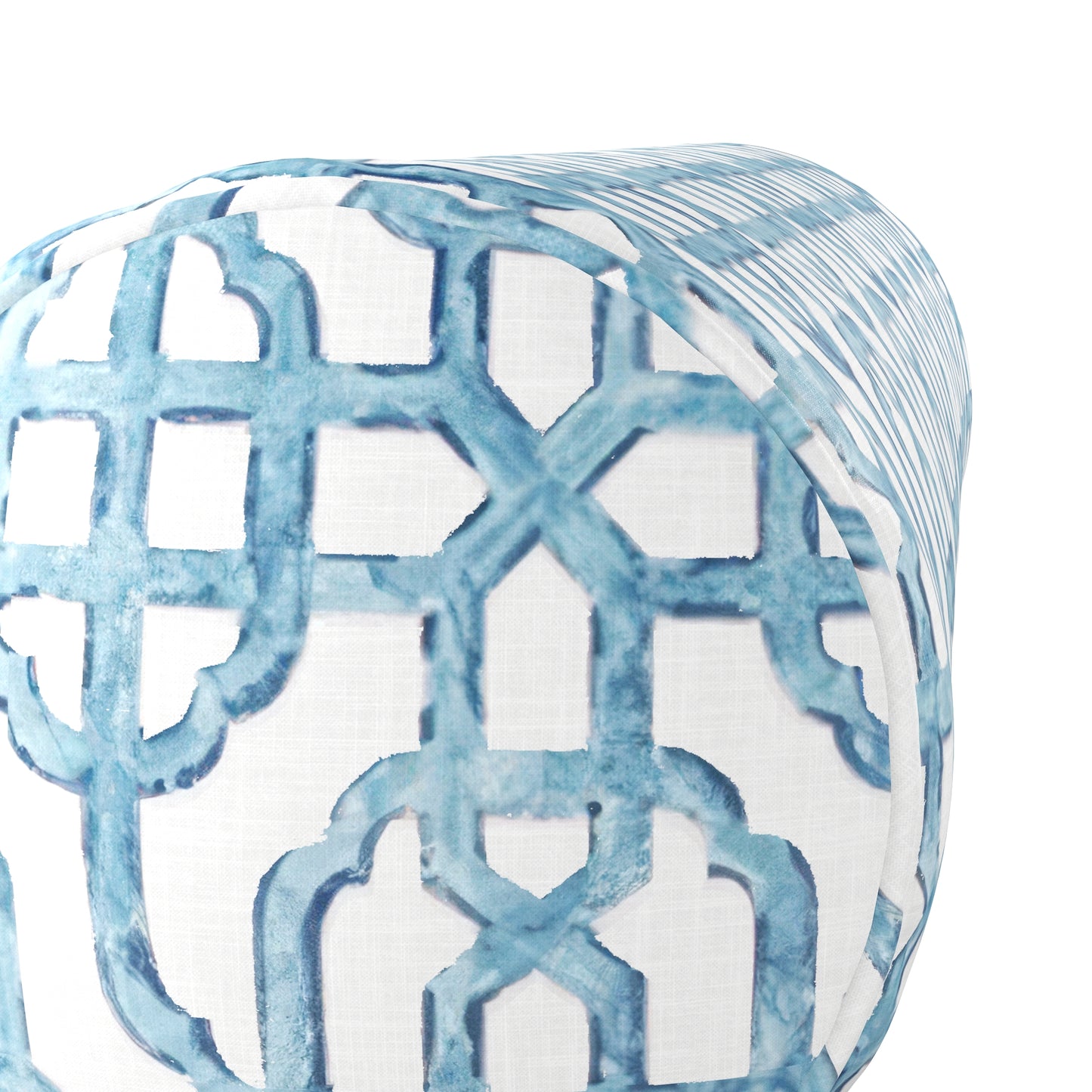 Bolster Pillow in Trellis Like It Is - Waves