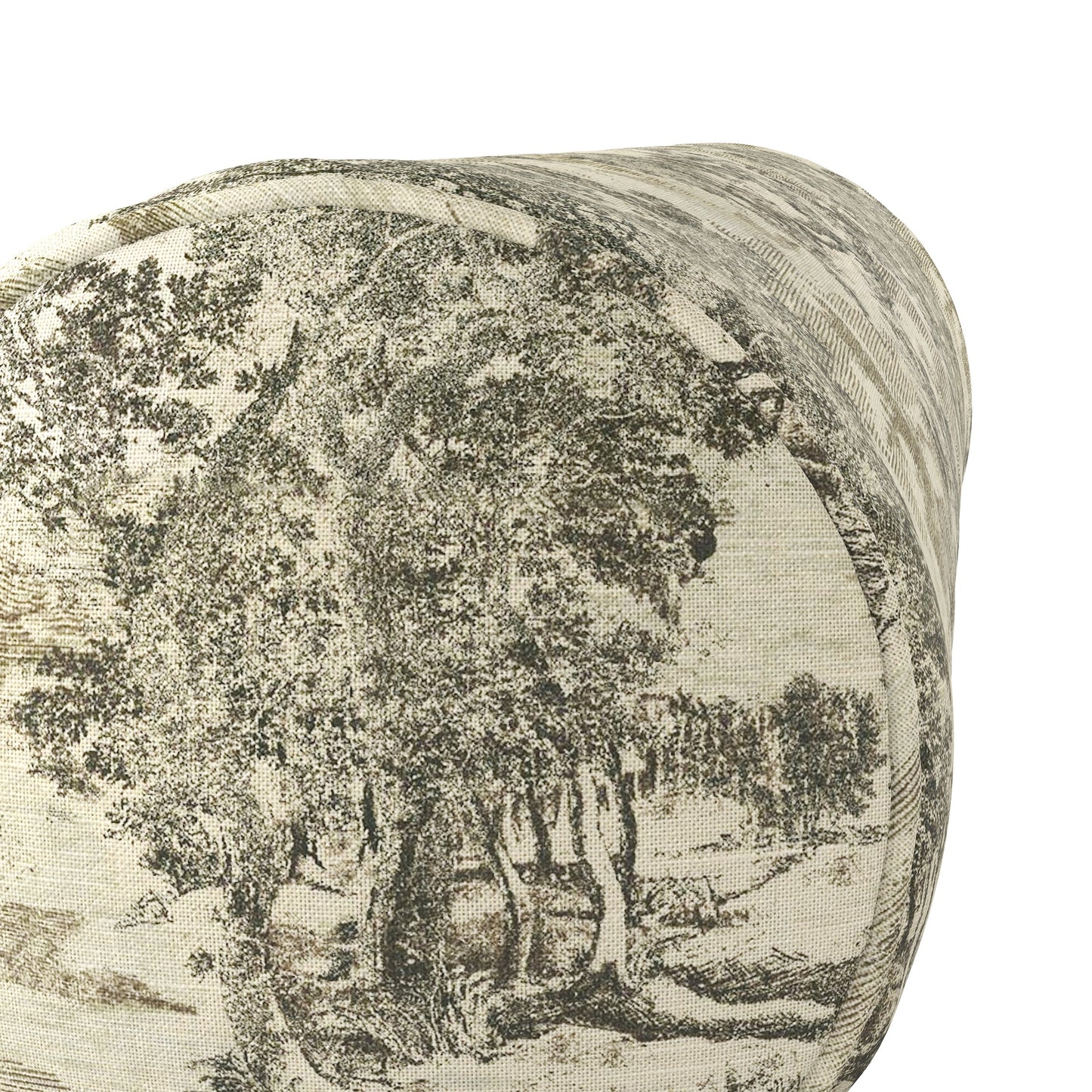 Bolster Pillow in Country Toile - Onyx