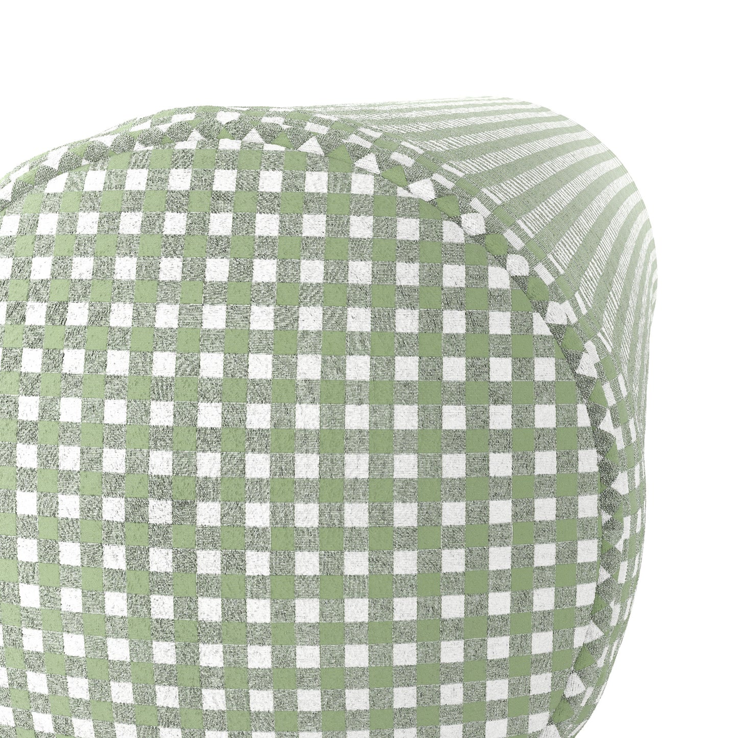 Bolster Pillow in Gingham - Sage