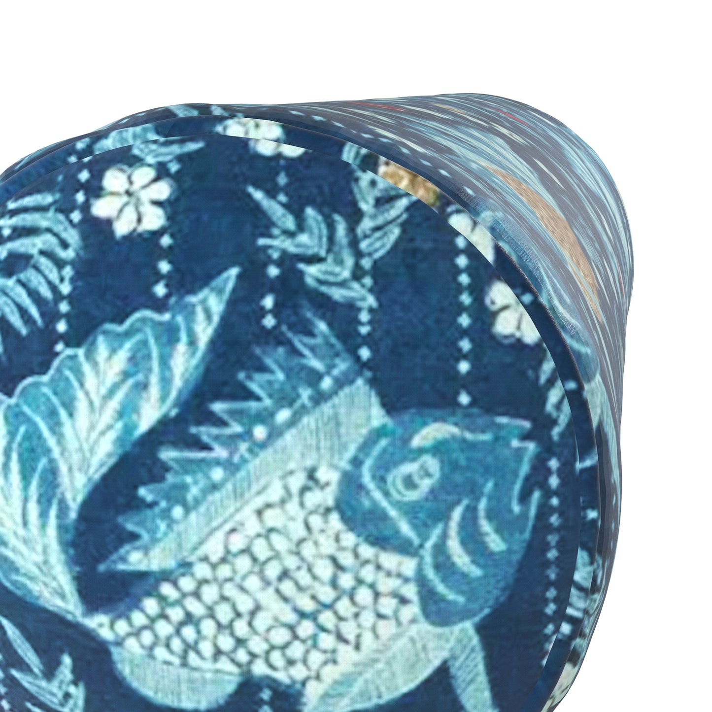 Bolster Pillow in Koi Pond - Blue