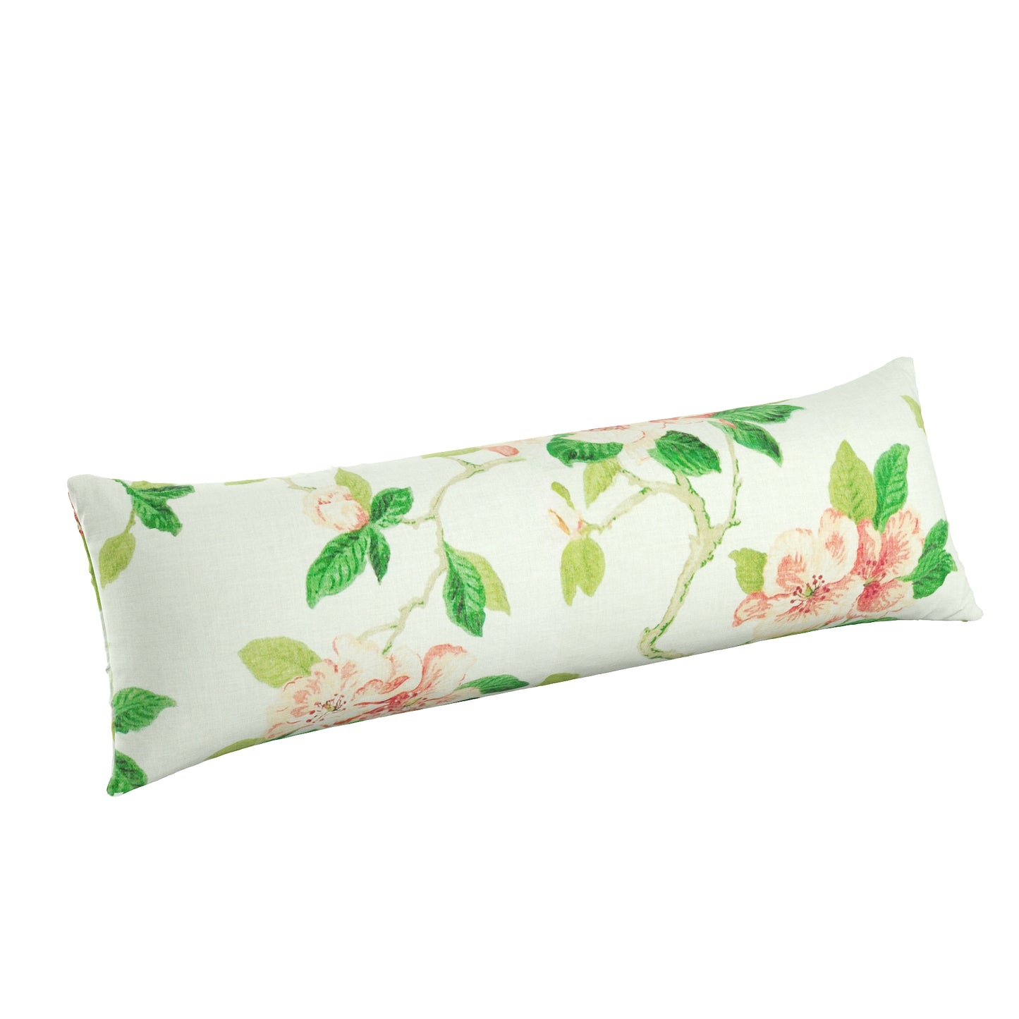 Large Lumbar Pillow in Grandma's Floral - Coral