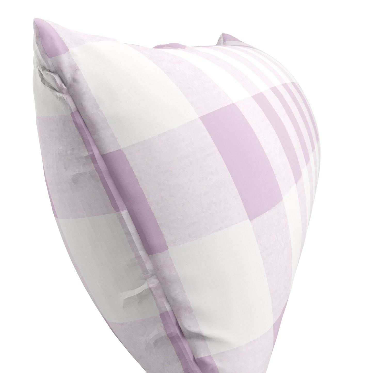 Large Lumbar Pillow in Lilac Buffalo Check