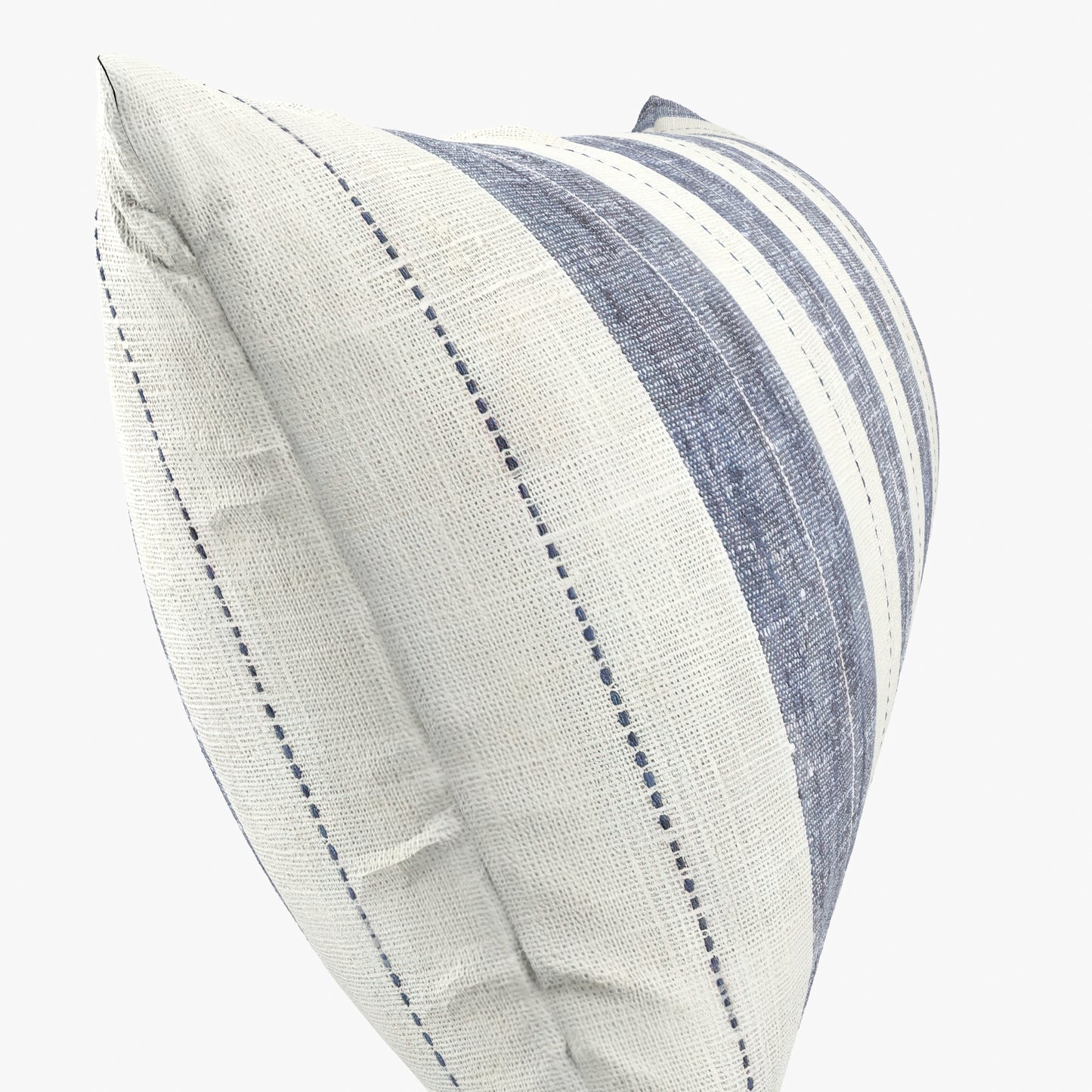 Lumbar Pillow in French Laundry Stripe - Navy
