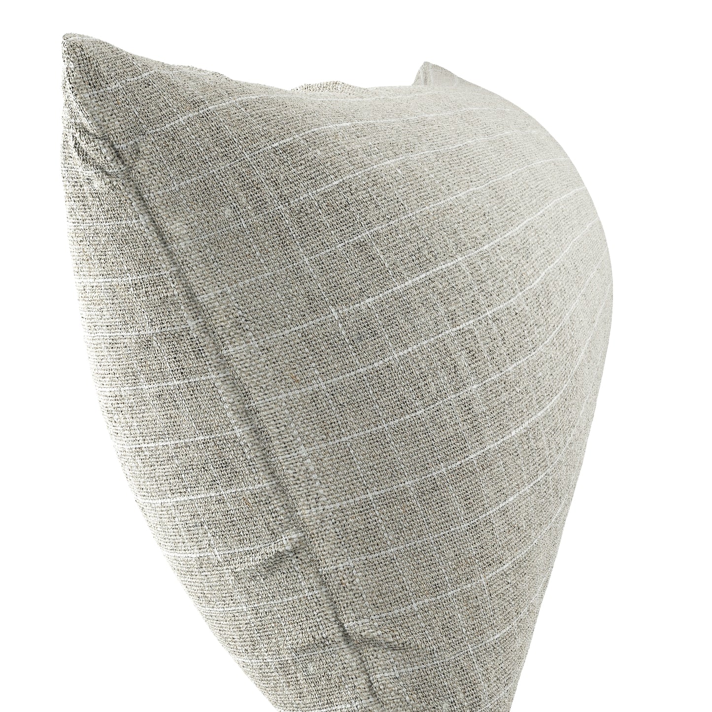 Large Lumbar Pillow in 100% Linen - Hazelnut