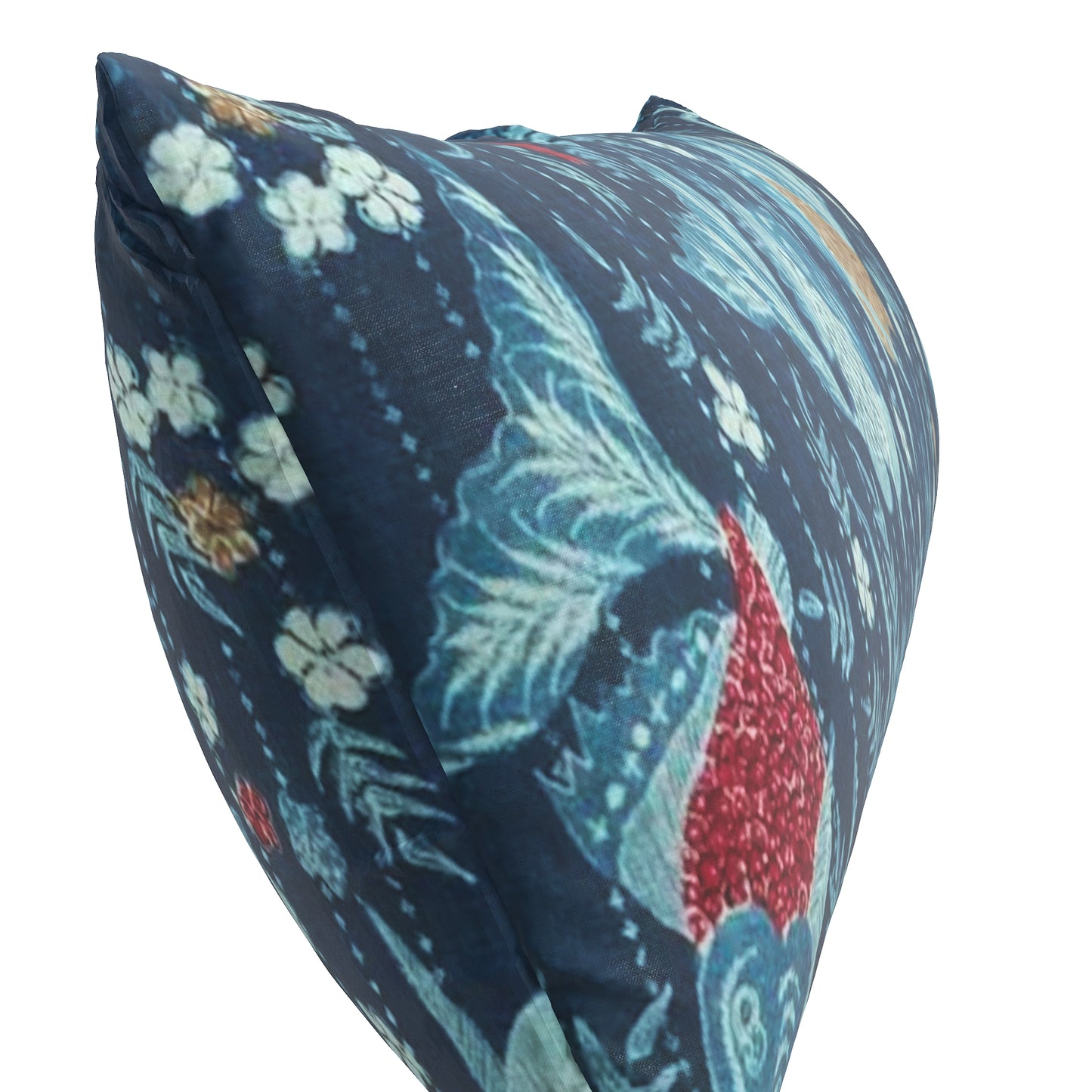 Large Lumbar Pillow in Koi Pond - Blue