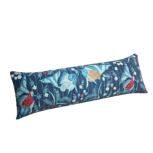 Large Lumbar Pillow in Koi Pond - Blue