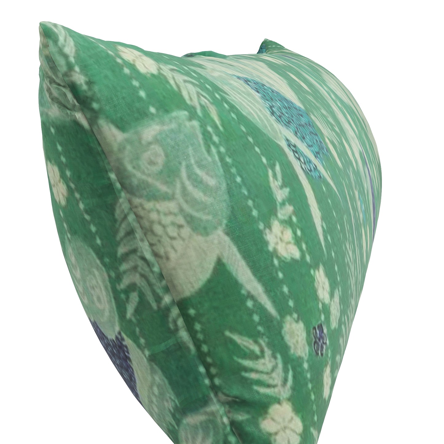 Large Lumbar Pillow in Koi Pond - Green