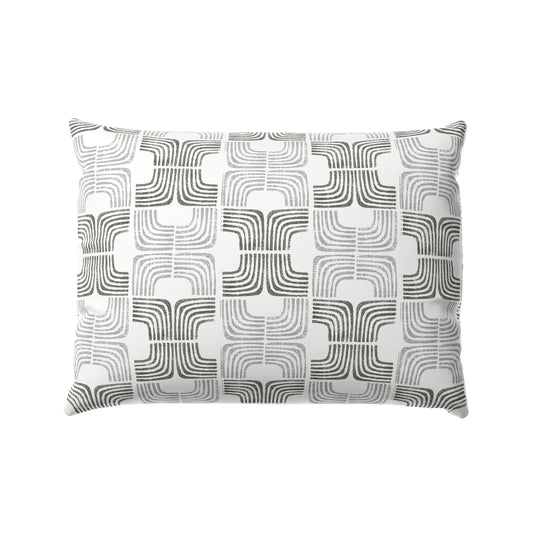 Boudoir Pillow in Groovy - Pewter