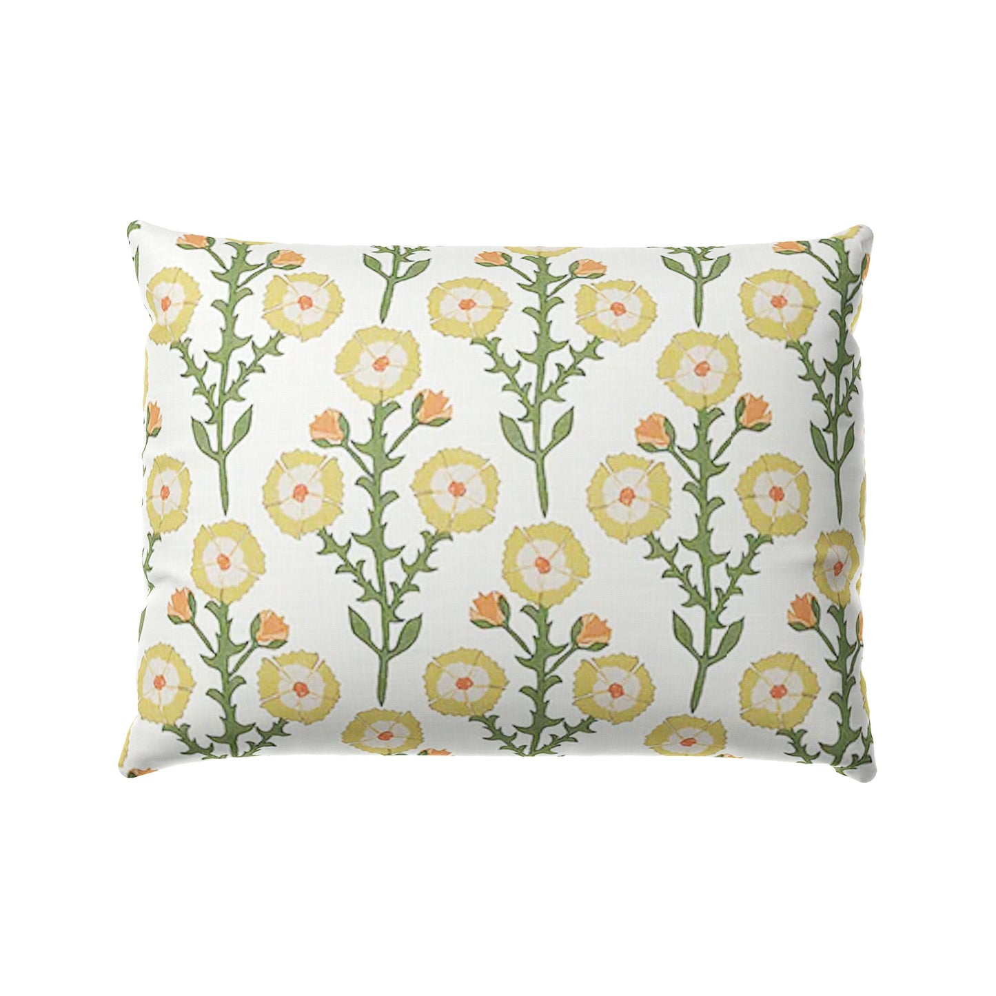 Boudoir Pillow in Cottage Flowers - Sunbeam