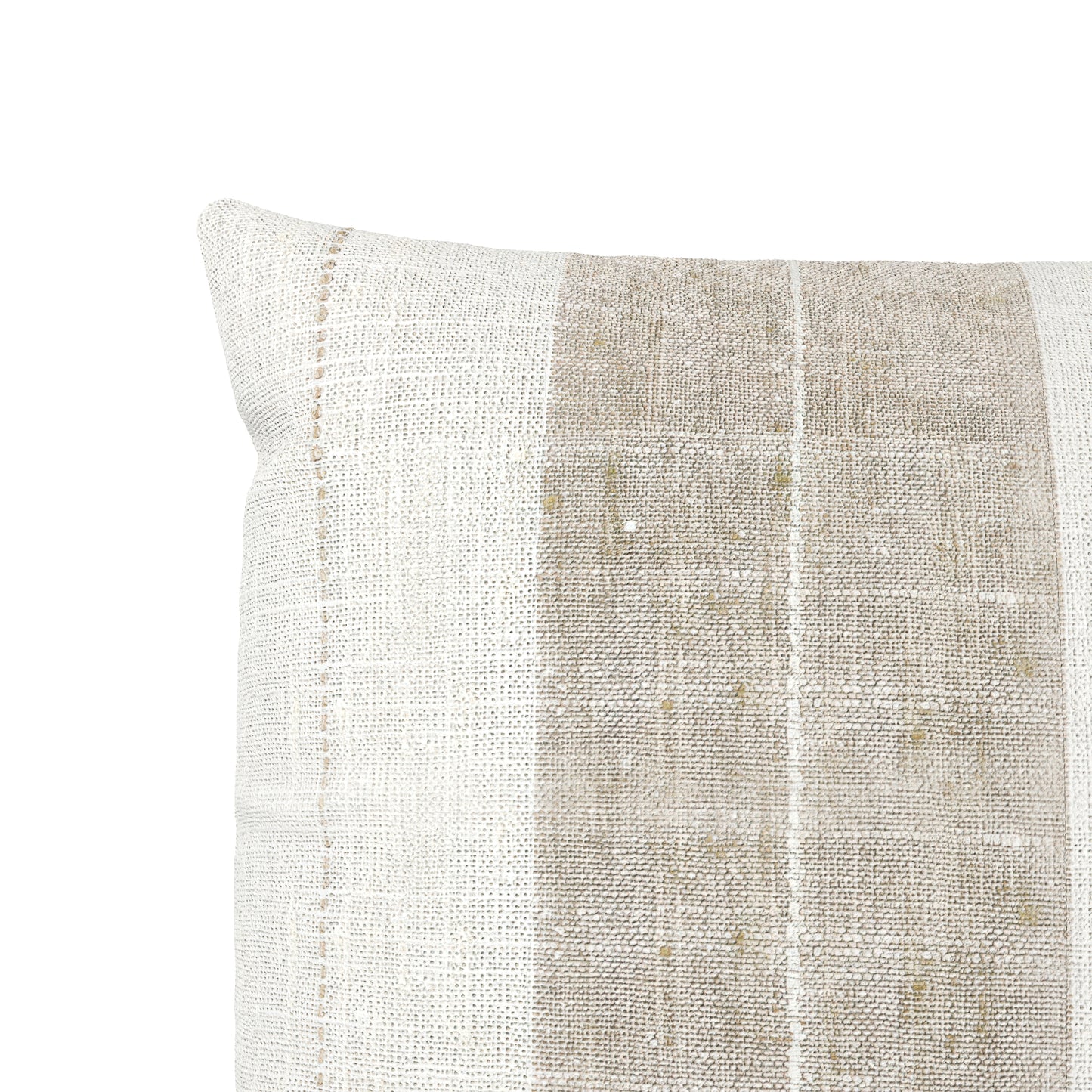 Boudoir Pillow in French Laundry Stripe - Champagne
