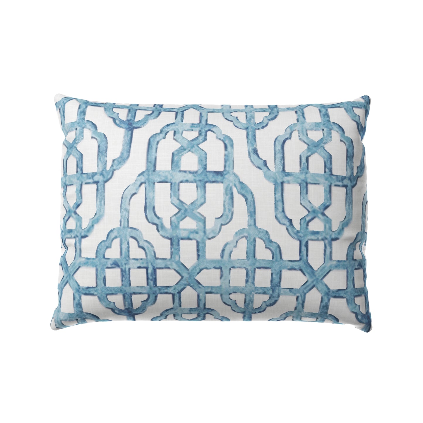 Boudoir Pillow in Trellis Like It Is - Waves