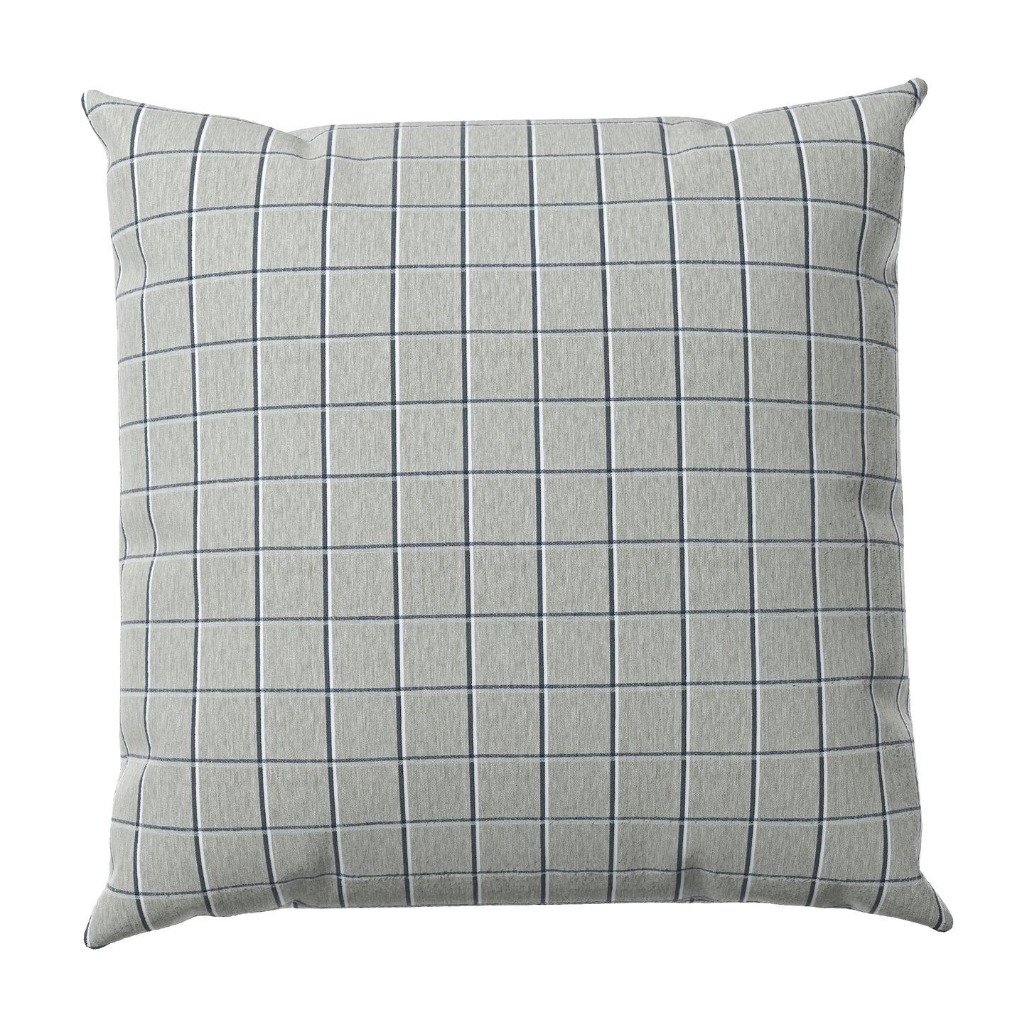 Throw Pillow in Check With Me - Feather