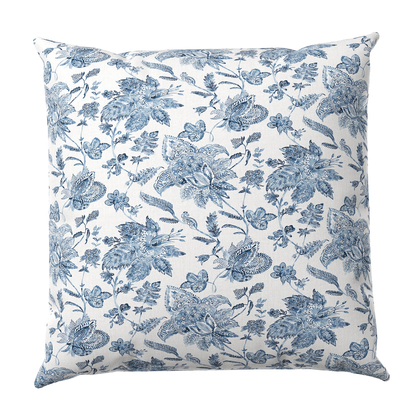 Throw Pillow in Toile - Blue Skies
