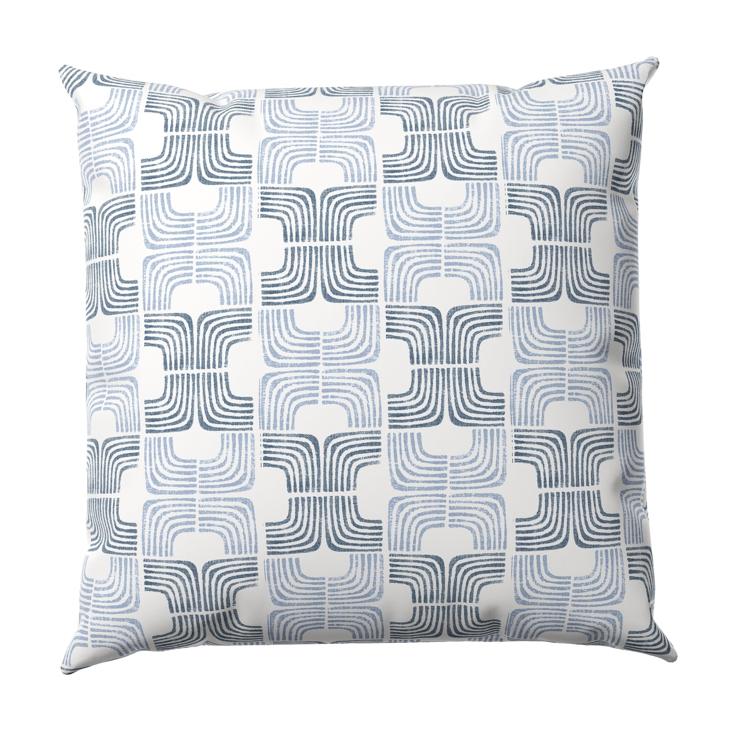Throw Pillow in Groovy - Denim