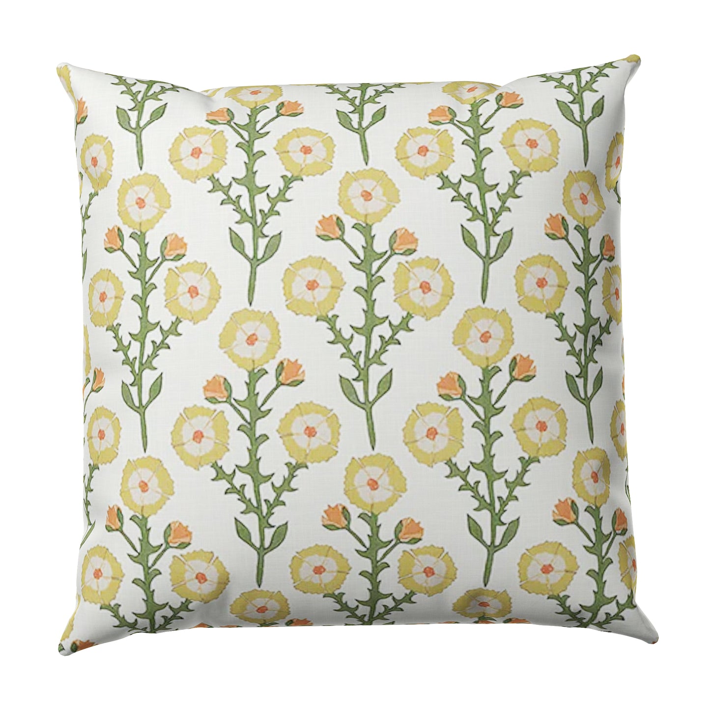 Euro Sham in Cottage Flowers - Sunbeam