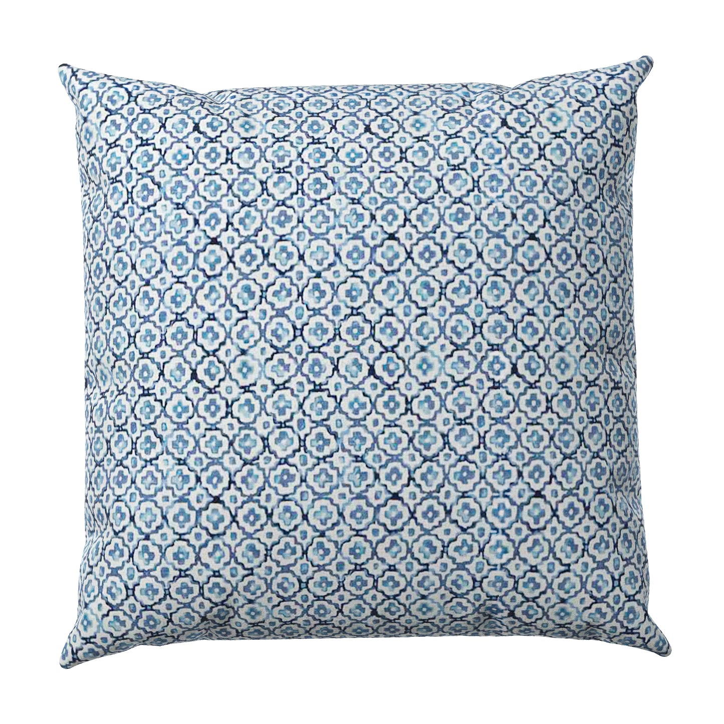 Throw Pillow in Positive Print - Azure