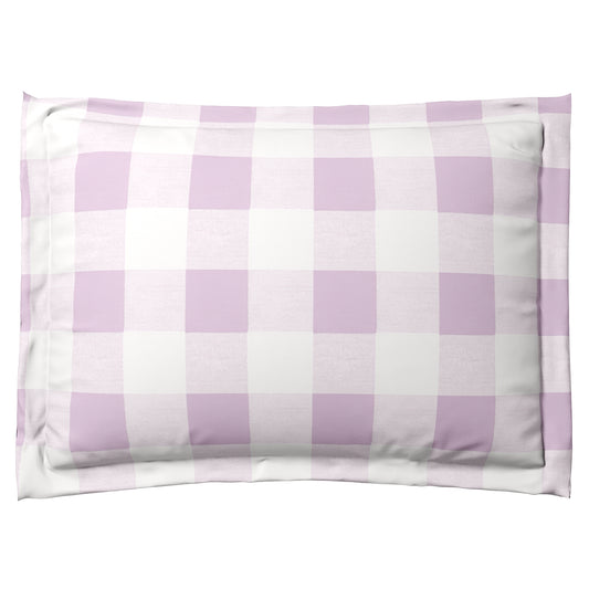 Pillow Sham in Buffalo Check - Lilac