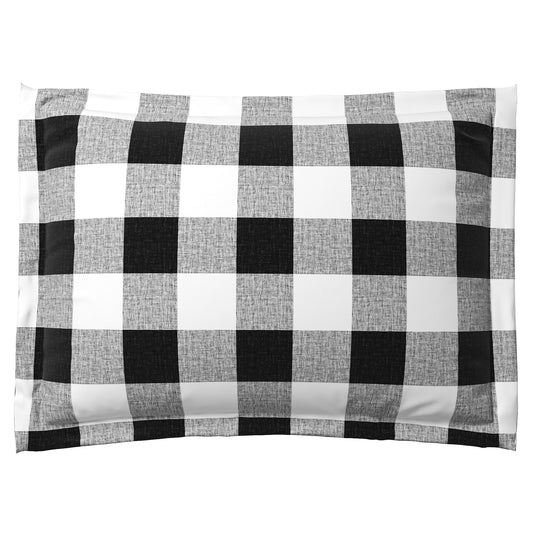 Pillow Sham in Buffalo Check - Black