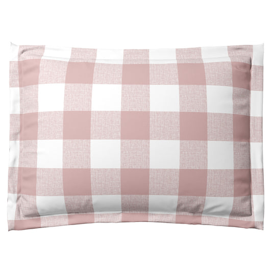 Pillow Sham in Buffalo Check - Mauve