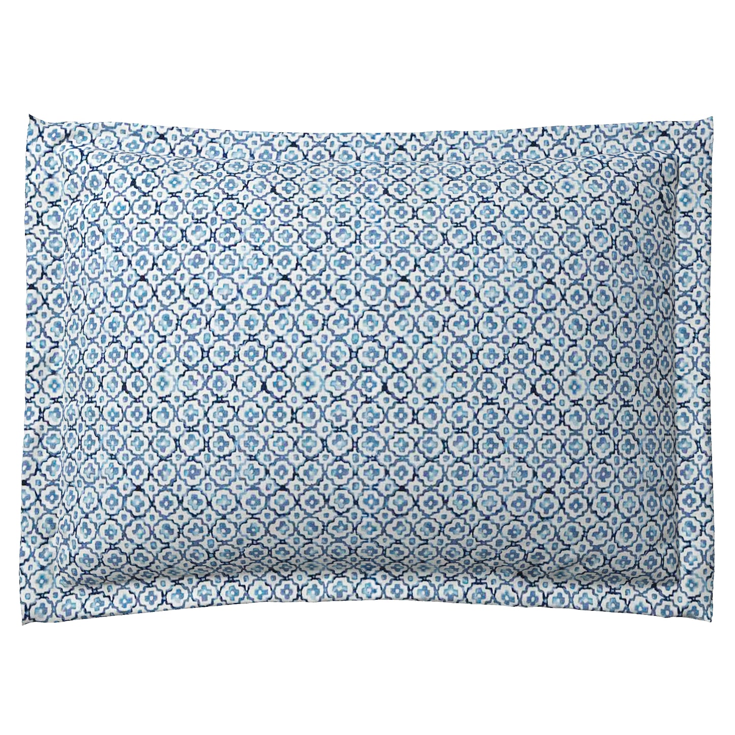 Pillow Sham in Positive Print - Azure