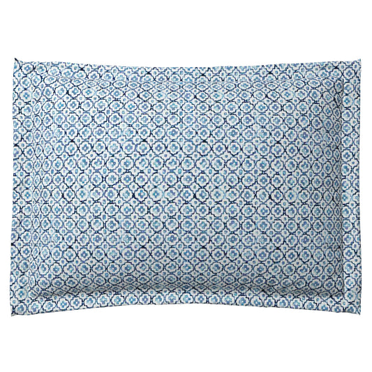 Pillow Sham in Positive Print - Azure