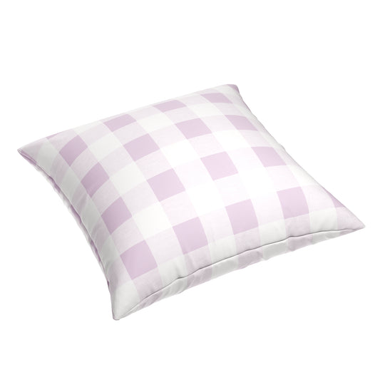 Simple Floor Pillow in Lilac Buffalo Check