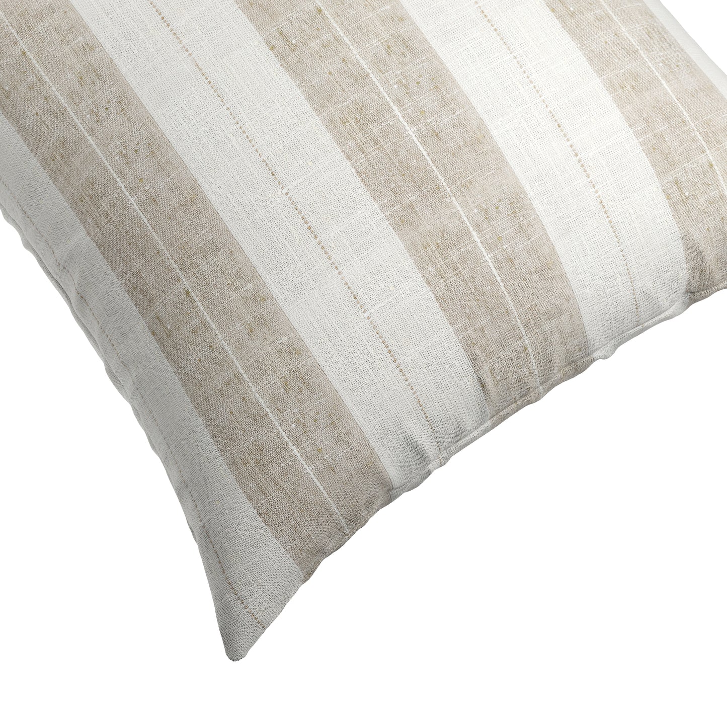 Simple Floor Pillow in French Laundry Stripe - Champagne