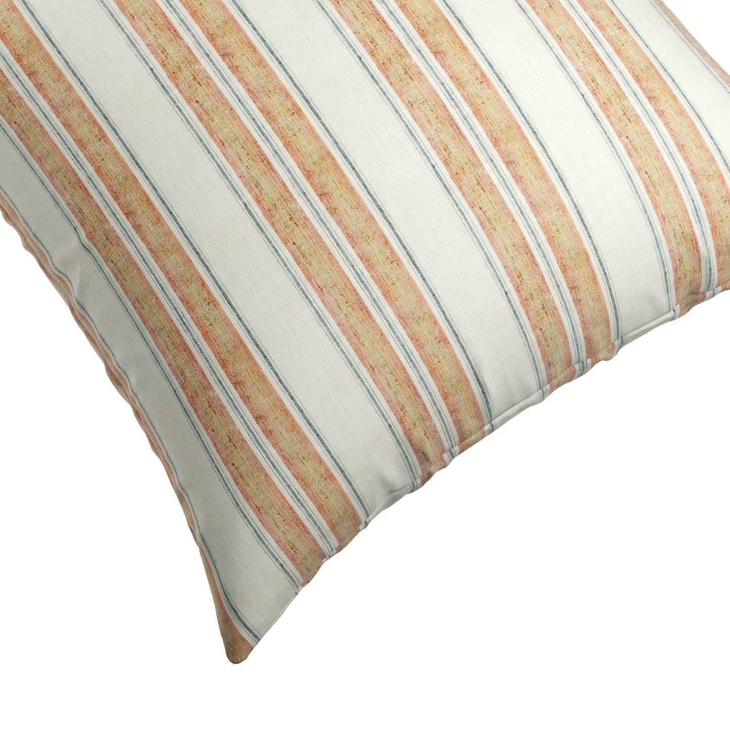 Simple Floor Pillow in French Laundry Stripe - Apricot