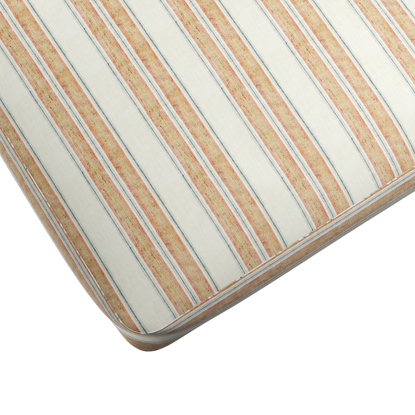 Box Floor Pillow in French Laundry Stripe - Apricot