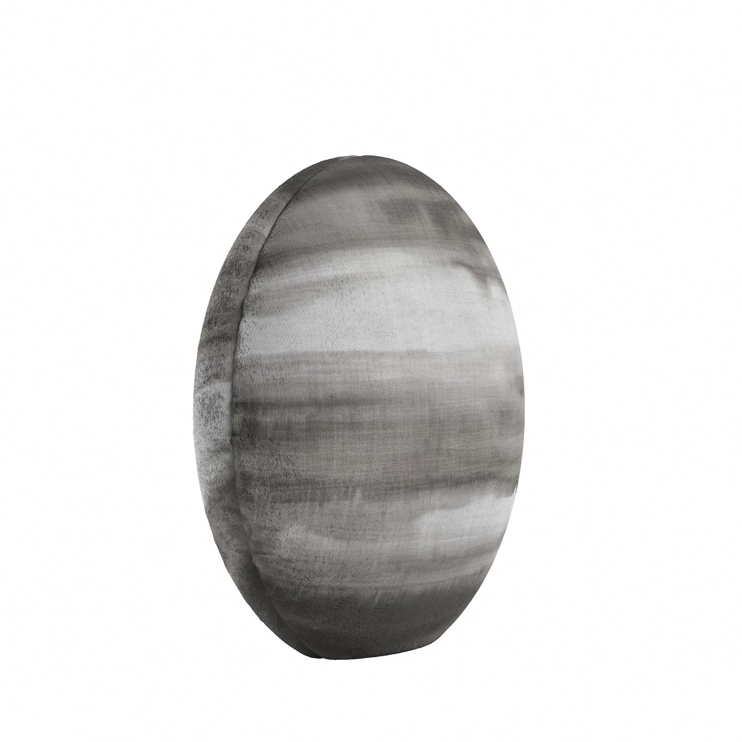 Circular Throw Pillow in Up in the Sky Grey