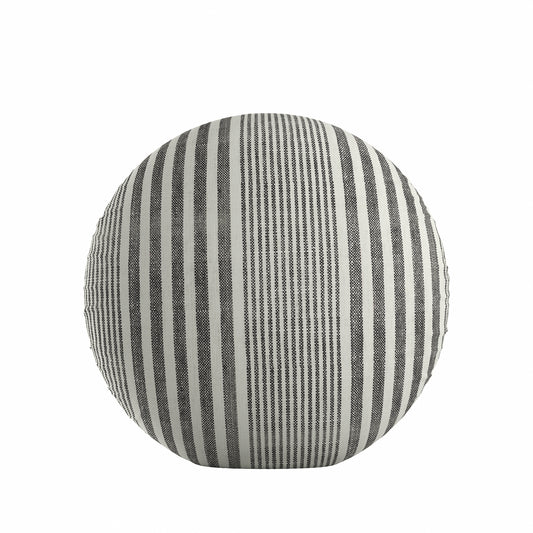 Circular Throw Pillow in All Lined Up - Loon