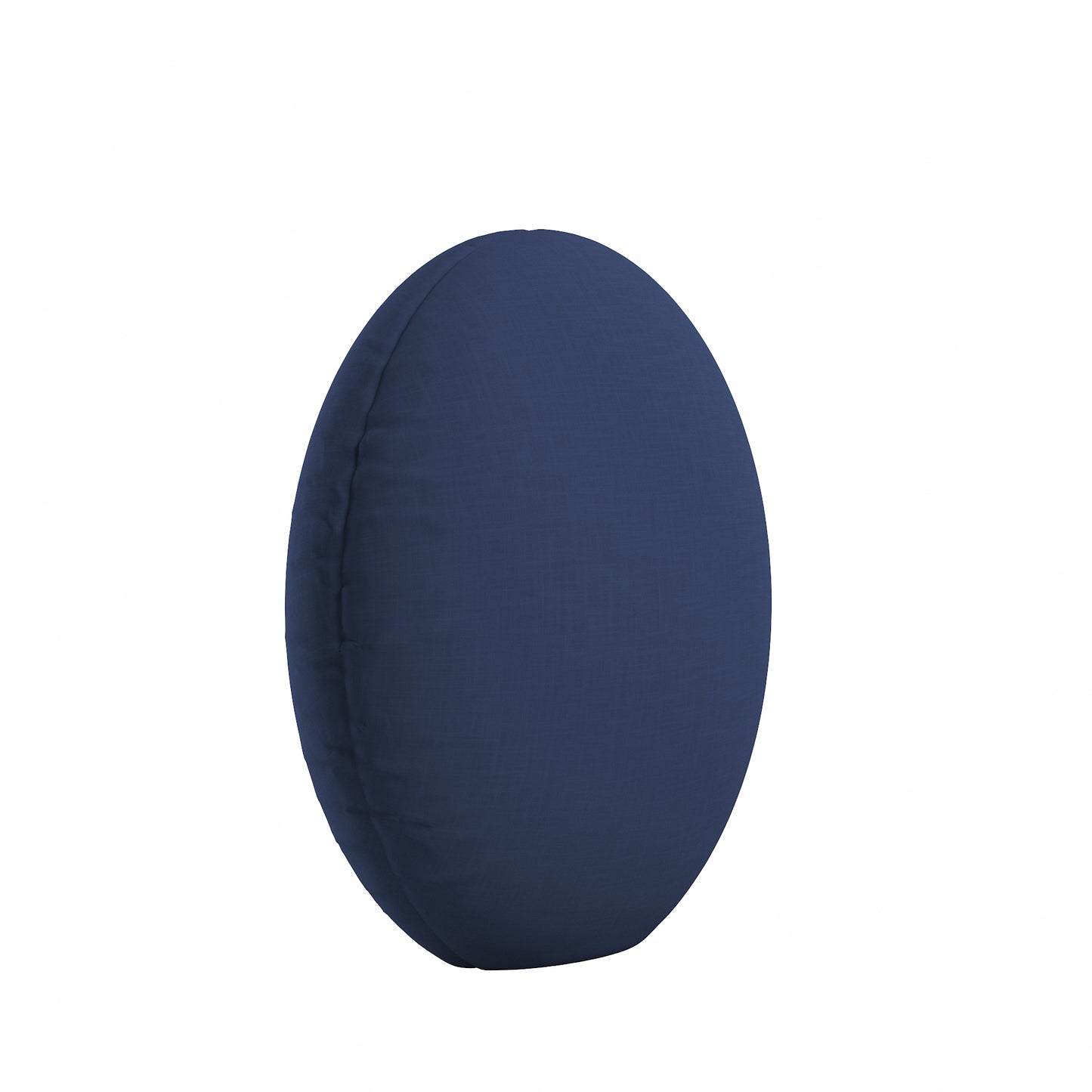 Circular Throw Pillow in Classic Linen Ink