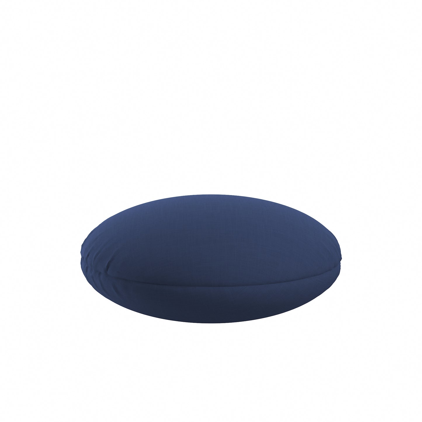Circular Throw Pillow in Classic Linen Ink