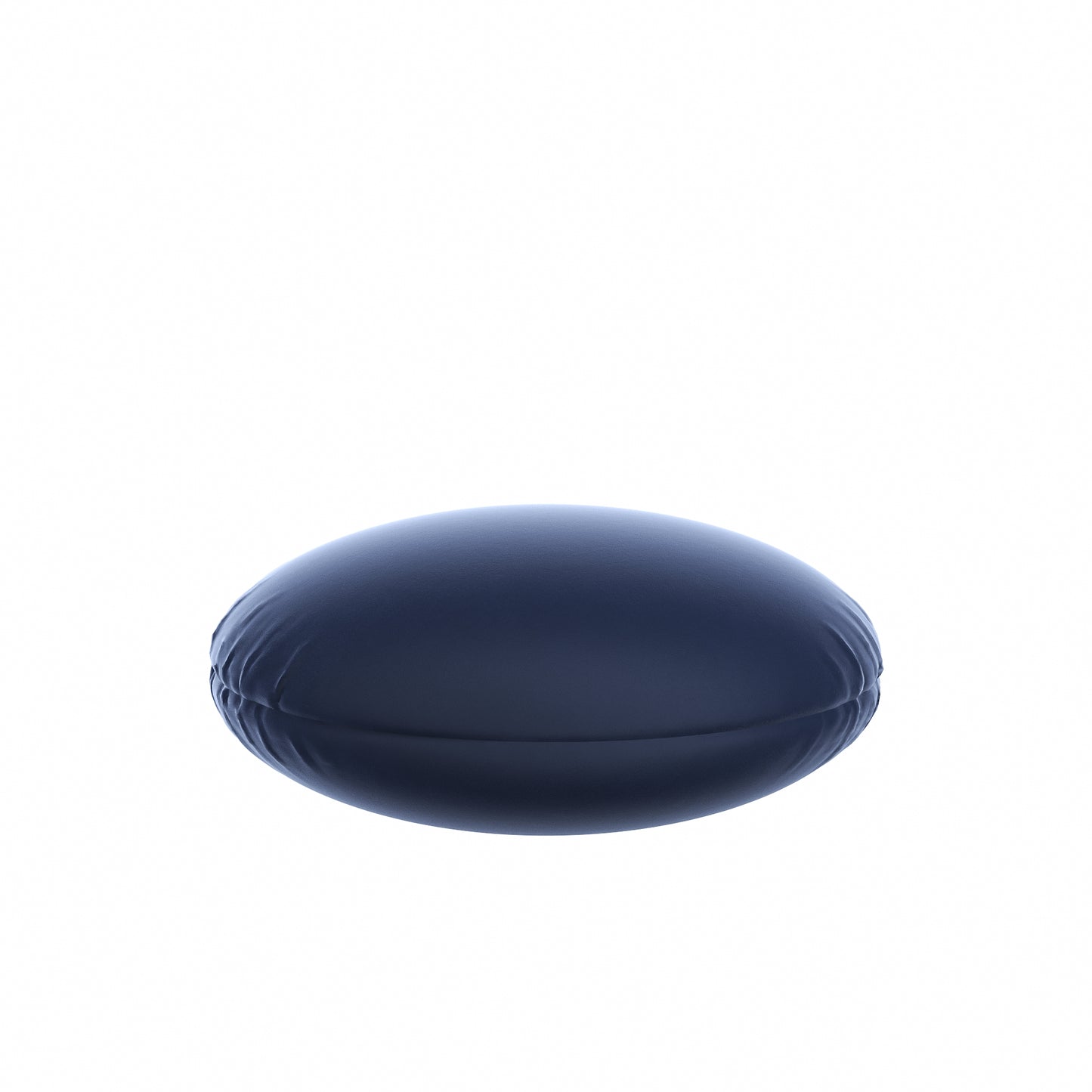 Circular Throw Pillow in Classic Velvet Navy