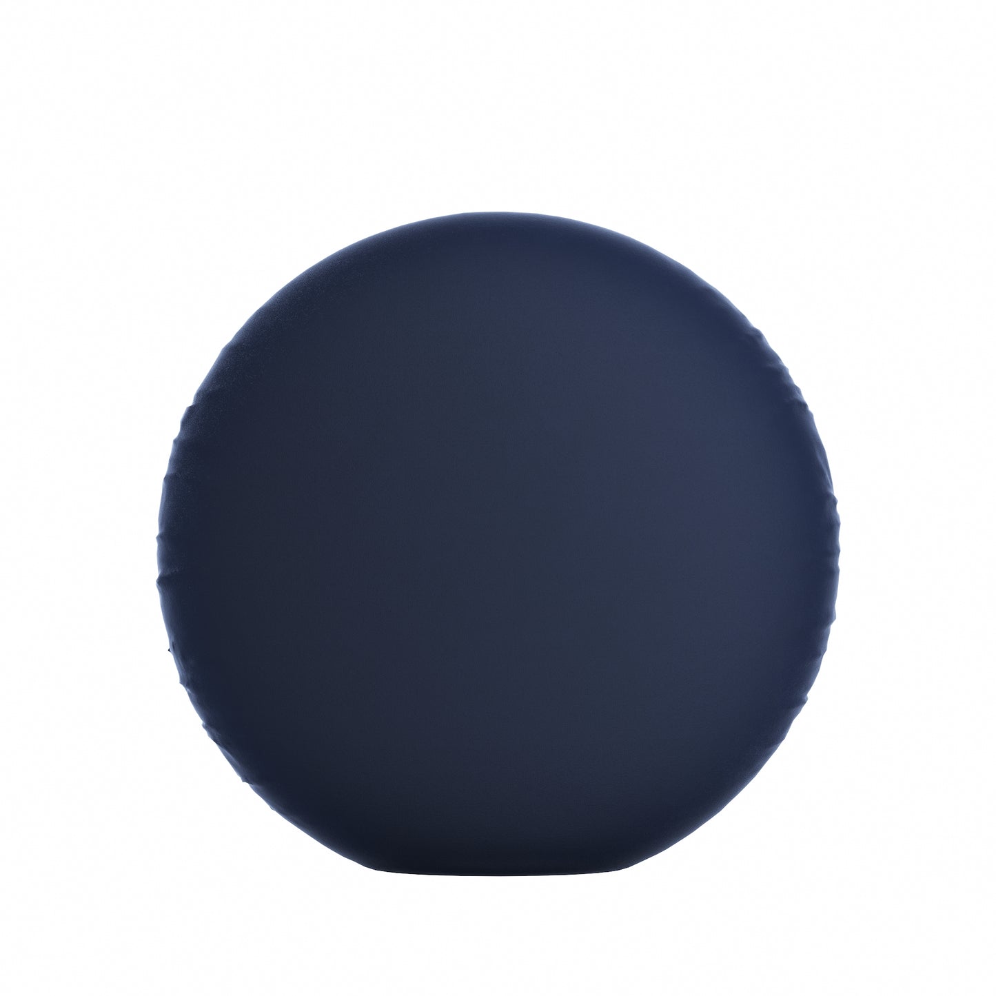 Circular Throw Pillow in Classic Velvet Navy