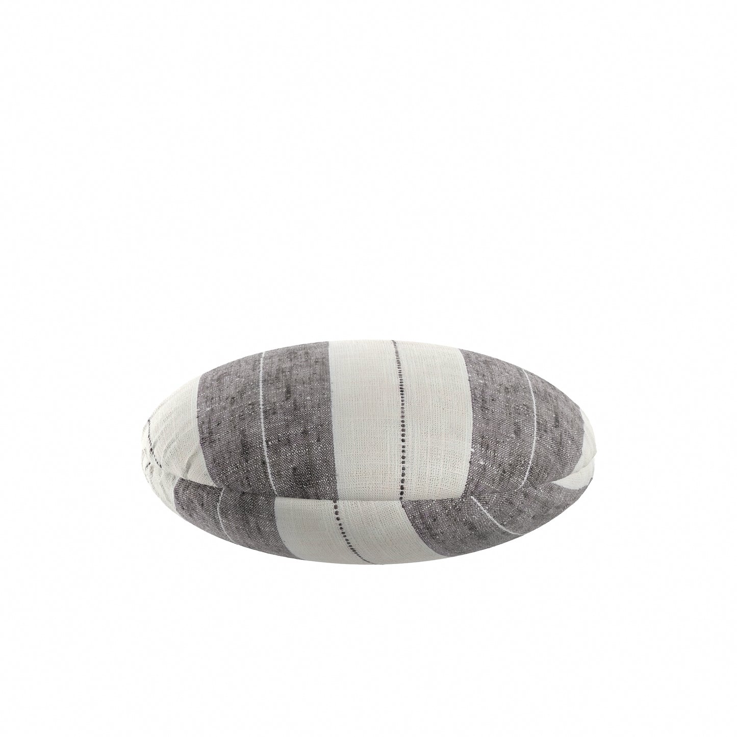 Circular Throw Pillow in French Laundry Stripe - Midnights