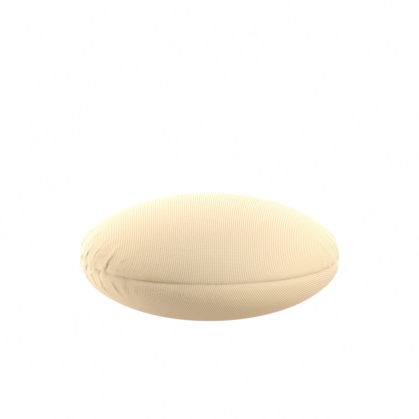 Circular Throw Pillow in Baldwin Goldenrod
