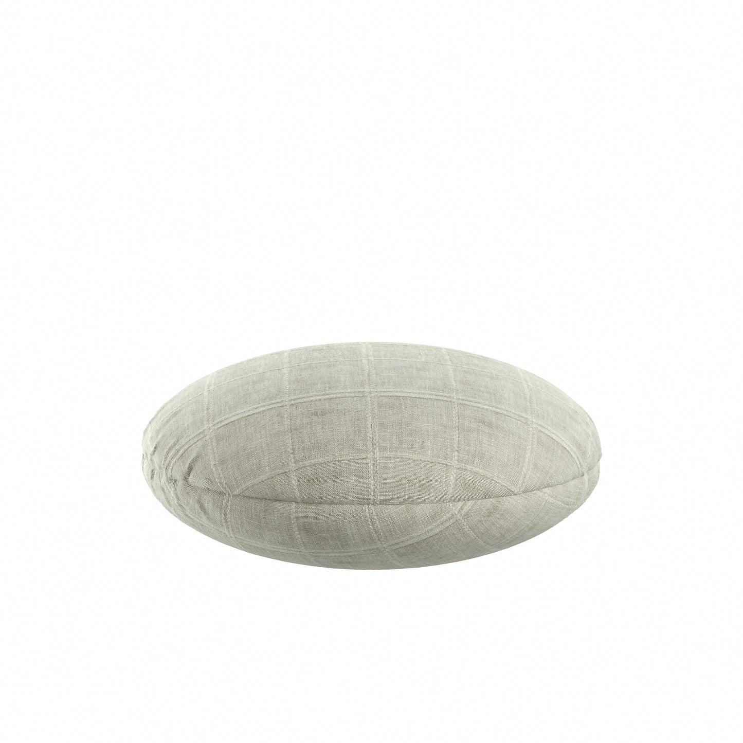 Circular Throw Pillow in Moray - Dove