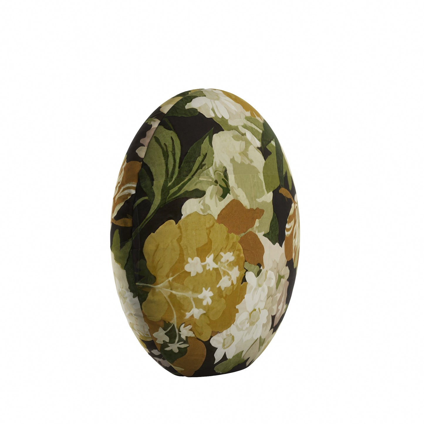 Circular Throw Pillow in Garden Tea Time - Moonglow