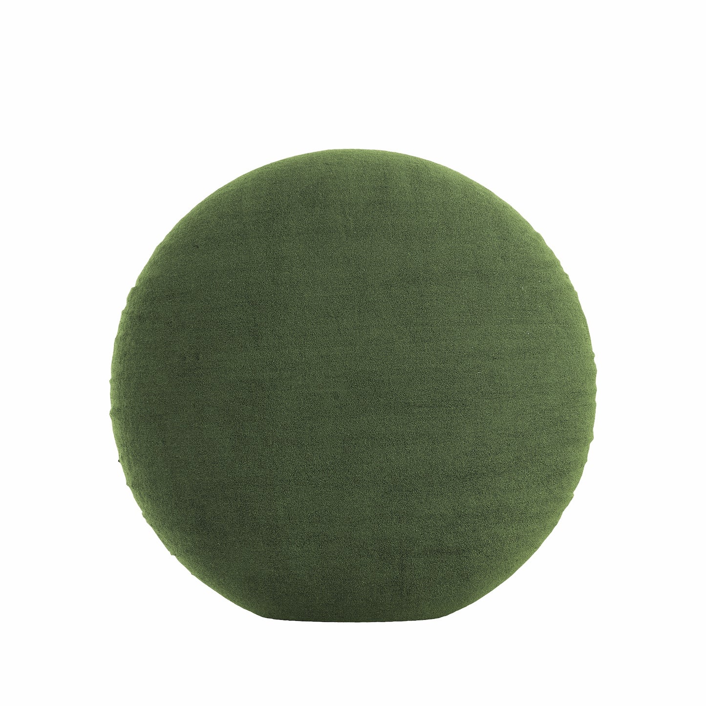 Circular Throw Pillow in Classic Velvet - Aloe