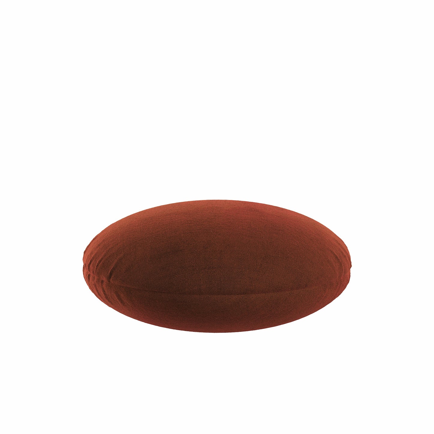 Circular Throw Pillow in Classic Velvet - Spice