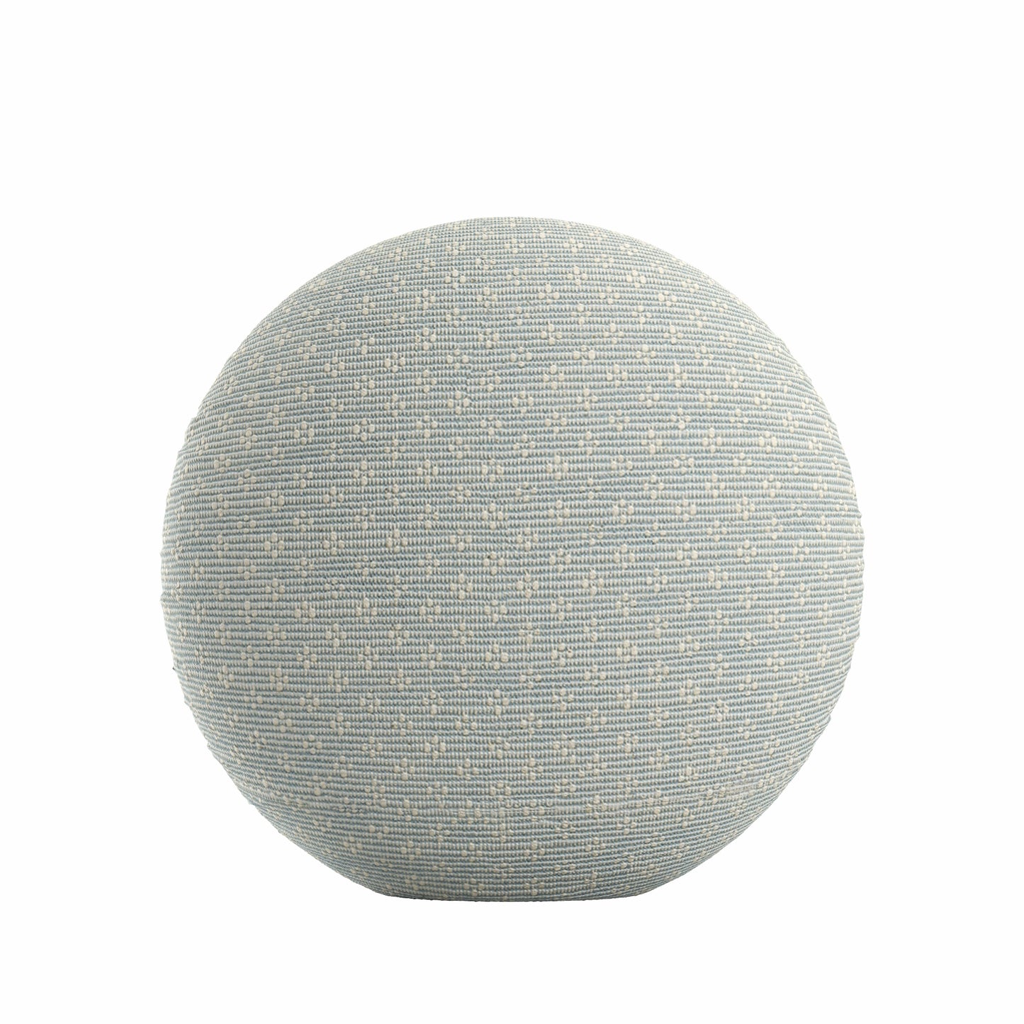 Circular Throw Pillow in Ditsy - Fresh Blue