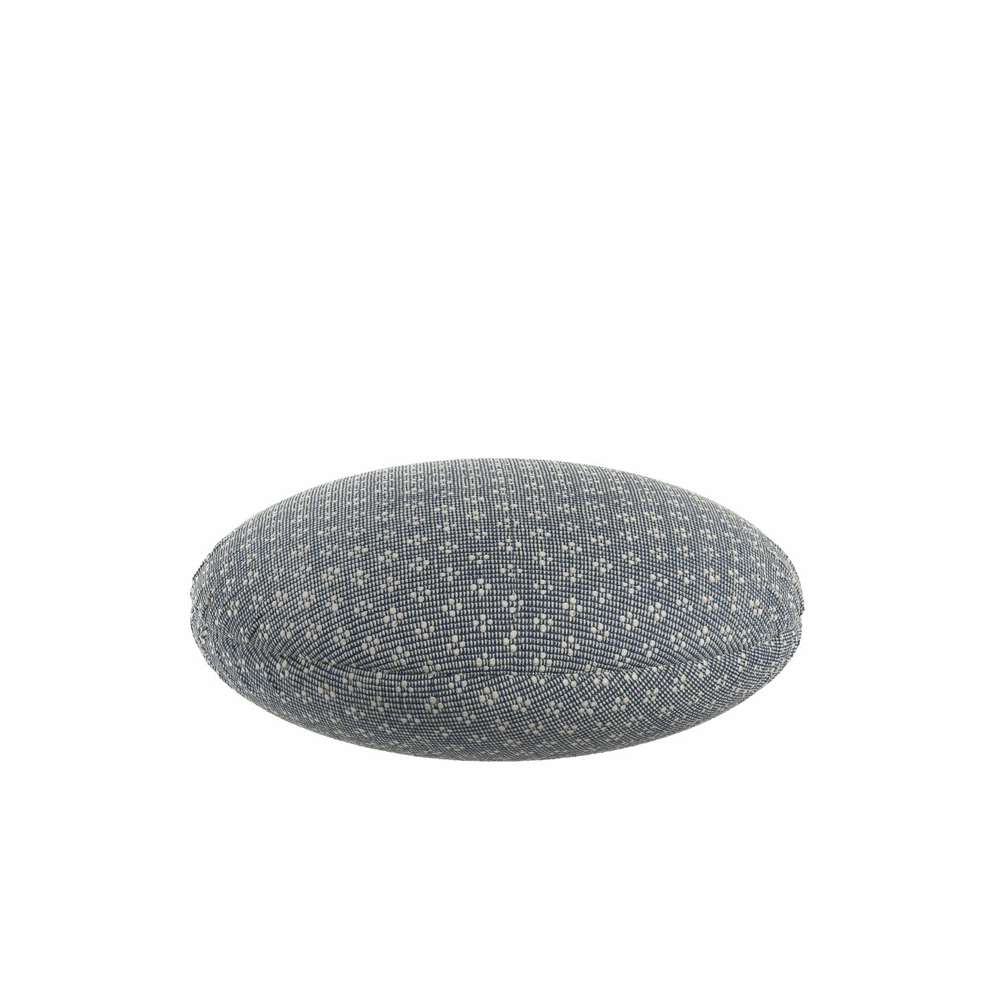 Circular Throw Pillow in Ditsy - Indigo