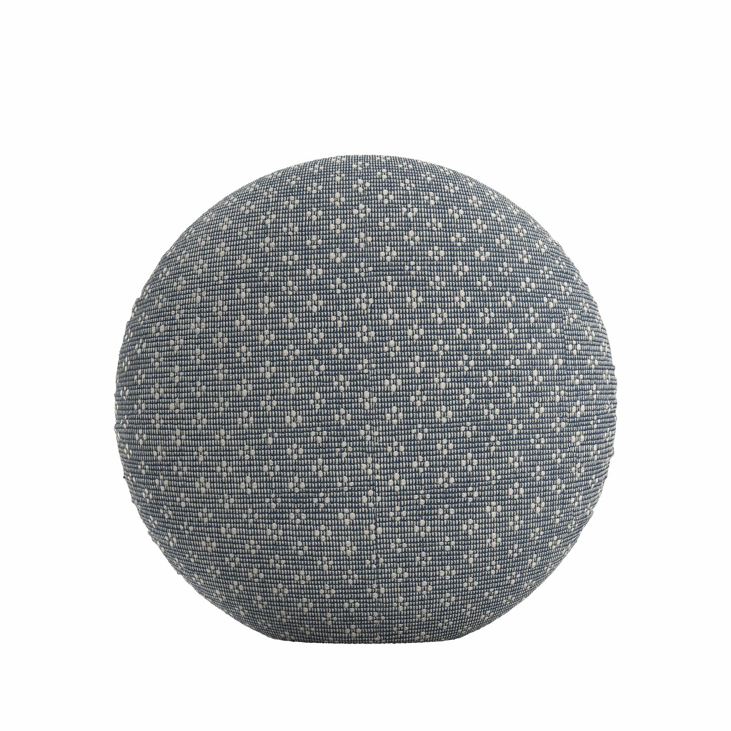 Circular Throw Pillow in Ditsy - Indigo