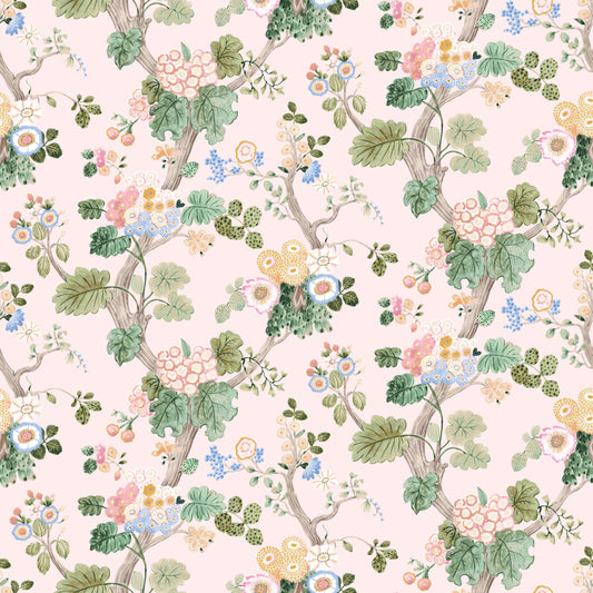 Pinch Pleat Drapery in Springtime - Petal