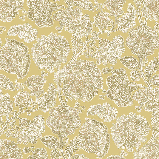 Pinch Pleat Cafe Curtains in English Garden - Honey